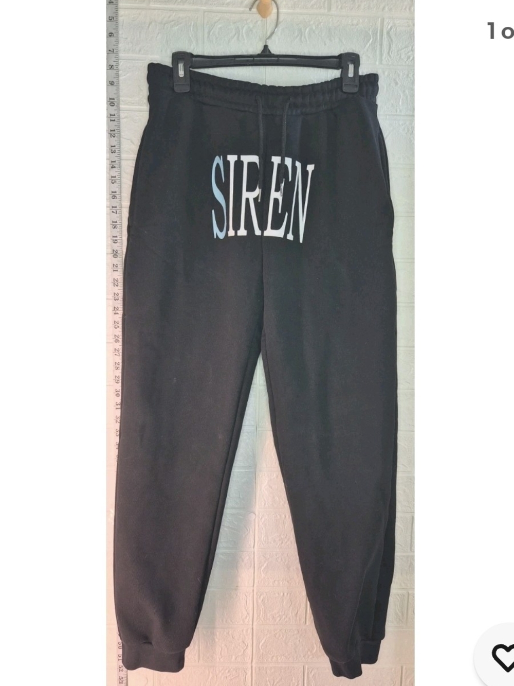 Unisex Heavy 100% Cotton Teal "Siren"  Printed Sweatpants Size M DeadlyDesiree